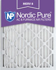 10x20x2m8-3 Nordic Pure Merv Dust Reduction Pleated Air Filter