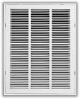 19020x36 Trueair Return Air Filter Grille Stamped Steel White Truaire Series