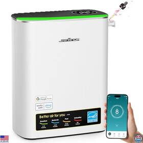 B0db5z6bbq 3m Smart Wifi Air Purifier For Home Hepa Filter Removes 99.97% Allergens And Odors