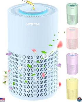 B0dgw5d55p 3m Hepa Air Purifier For Bedroom 3-in-1 Filter Pet Odor And Allergies 990 Ft