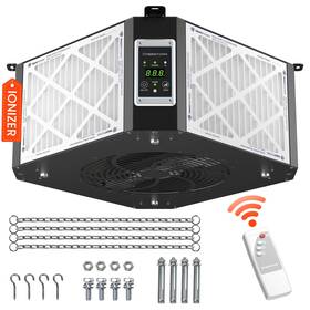 Abestorm 751105540327 Air Filtration System Woodworking Built-in Ionizer 1350cfm Hanging Filte
