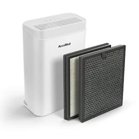 Accu Med True Hepa Air Purifier For Home Large Room H13 Filter And Carbon