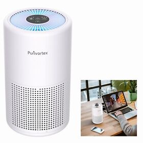 Ac201b Air Purifier For Home Desktop Office Bedroom True Hepa Filter With Blue Light