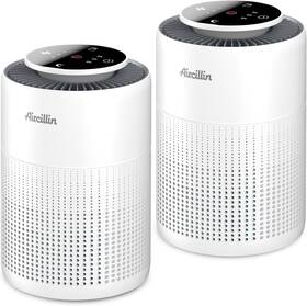 Ap070b-02 Aircillin 2 Pack Air Purifiers For Home Bedroom H13 True Hepa Filter Cleaner Odor Eli