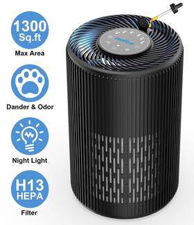 Airfire 445016174100 Hepa Air Purifier For Large Spaces Combat Allergies And Odors Clean A