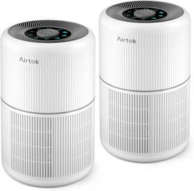 Airtok 313103697672 2 Pack Air Purifier For Home Bedroom With H13 True Hepa Filter Smoke Smoker
