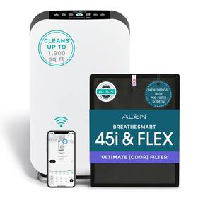Alen 810003939210 Air Purifier Breathesmart 45i Hepa With Odor Filter For Large Rooms Up
