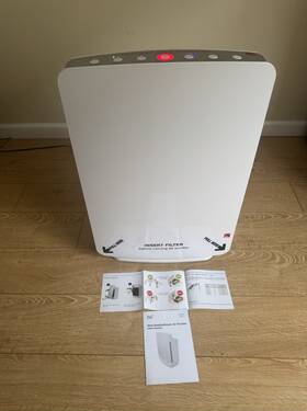 300101 Allen Alen Breathesmart Classic Large Room Air Purifier White 1100 Sq Ft With Manual