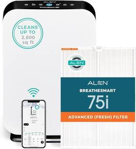 Allen 810003938848 Air Purifer Breathesmart 75i - White / Essential Pure