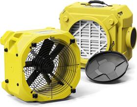 550-yellow Alorair Air Scrubber 3000 Cfm Mover And Stackable 550 Negative Machine