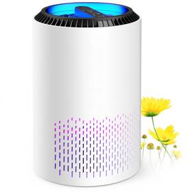 Alrocket 705353456145 Hepa Air Purifier With Light For Extra Large Room 350 Sq Ft White Quiet Cleaner