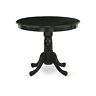 Amt-abk-tp East West Furniture Antique Wood Table With Pedestal 840017370785
