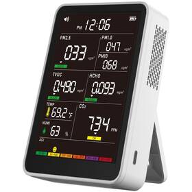Ak16c Aqitech Professional Indoor Air Quality Monitor With Aqi Alerts Portable Real-time Dete
