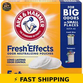 Arm & Hammer 033200003786 And Fresh Effects Odor Neutralizing Pouches 5 Count