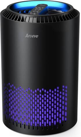 Aroeve 744110597554 Air Purifier For Bedroom Home Smoke Pollen Dander With Sleep Mode Speed
