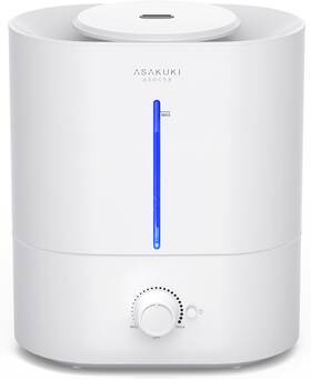 Zh001 Asakuki Humidifiers For Bedroom Large Room 4l White - Knob With Blue Light