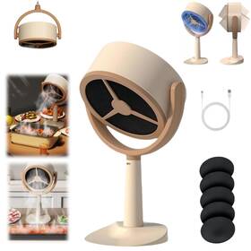 Yui8909 Augonla Portable Mini Air Purifier With 5 Replaceable Filters Quiet Plug-in Smoke Fa