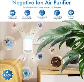 Aukuu 883148460321 2 Pack Negative Ion Air Purifiers For Home And Office