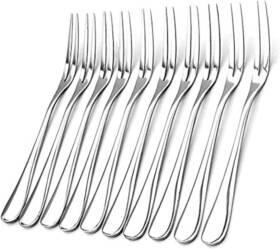 Autowit 744759386137 20 Pack Appetizer Dessert Forks Stainless Steel Mini Salad Fruit Tasting For