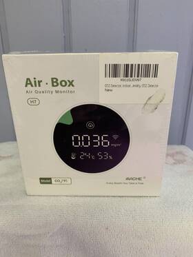 H7-co2 Avanti Aviche Air Box Quality Co2 Monitor H7 New Sealed Package