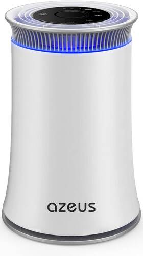 Azeus 445032238282 Air Purifier For Home Pets Hair Dust In Bedroom Up Top 843 Ft H13 True Hepa Fil