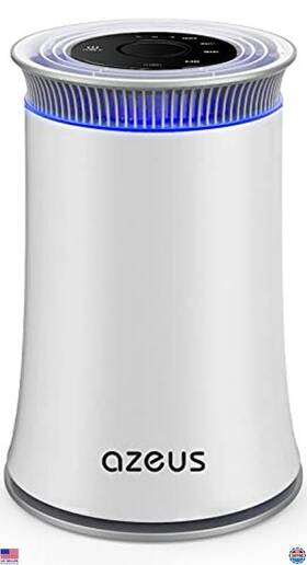 B07wry6yhq Azeus Air Purifier For Home Pets And Dust H13 Hepa Filter 843 Ft 25db Ozone Free