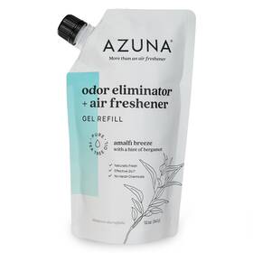 12oz-amalfi Azuna All-natural Odor Remover Gel Refill Pouch Air Purifier With Tea Tree Oil