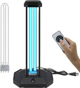 Baimnocm 715072684446 Uvc Lamp Light 38w Uv Lighting Bulb Ozone With Remote Control