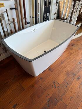 Bain Ultra 6434 Charism White Air System Ready With Crystal Rock Finish Edge