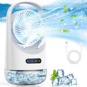 Cf125 Baiwu Portable Air Conditioners Mini Conditioner 120deg Autorotation 7-color Night