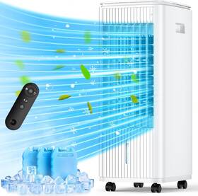 L36y Balko 25 Inch Evaporative Air Cooler Swamp Conditioner With Double Tanks Smart Timer