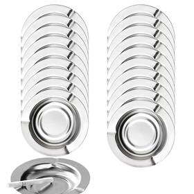 Jj01194 Bbrgirl 20-pack Stainless Ashtrays Ash Trays For Smokers Ashtray Patio Disposable