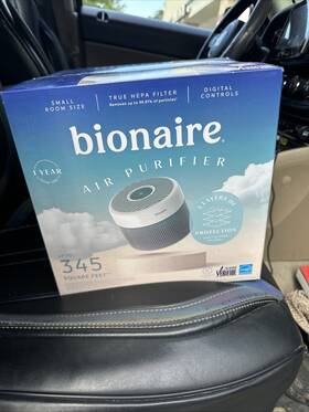 Bap9260wr Bionaire Air Purifier Up To 345 Sq Ft