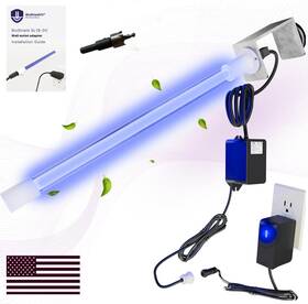 Bioshielduv Biosl18-dc 18w Hvac Uv Light Air Purifier Bulb No Drill Magnetic Dc Plug
