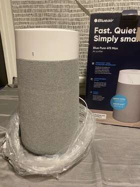 411i Blueair Blue Pure Max Air Purifier Smoke