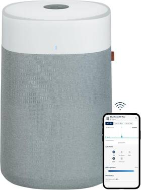 3048 Blueair 689122023045 New Blue Pure 211i Max Smart Air Purifier Sq. With Extra Filter Hepa