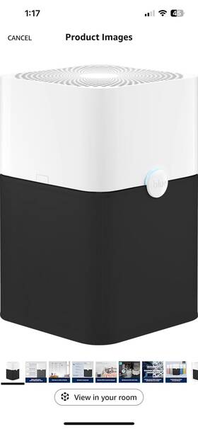 Kdl211p23405083 Blueair Air Purifier Pure 211 Large Rm Cleaner Dust Pet Dander Smoke Mold