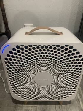 P431101000 Blueair Hepasilent Air Purifiers For Bedroom In White 3 Speed Remove Allergens