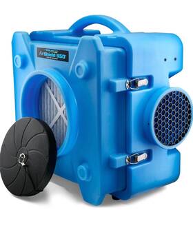 Bd-as-550-bl Bluedri 875333000108 Airshield 550 3-stage Hepa Air Purifier Scrubber - Blue