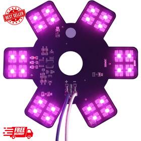 Bolanton 705353719417 Air Cleaner Led Light 5 Inch Truck Decorative Hex Style Filter Lamp For Peterbil