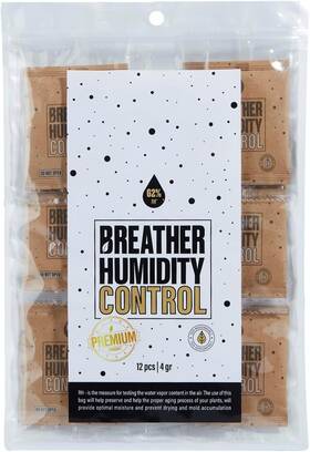 Br462-1 Breather - 62% Rh Humidity Control Packs 4g 12 Pack Maintaining Brown