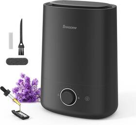 Mg05jsd Breezome 5l Humidifiers For Bedroom Large Room Cool Mist Top Fill A-black