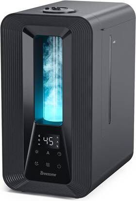 Mg15js Breezome 6l Humidifiers For Bedroom Top Fill Cool Mist Humidifier And Black