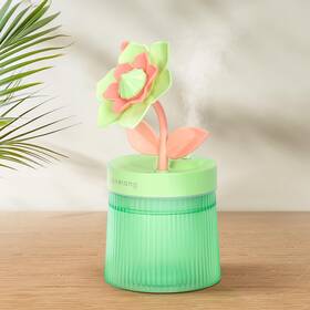 P683-cer-fba Cerrota Cute Flower Mini Humidifier 260ml Gardenia Desktop Humidifiers For Green