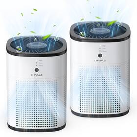 Chivalz 976365808626 2 Pack Air Purifiers For Bedroom With True Hepa Filter Smoke Dus