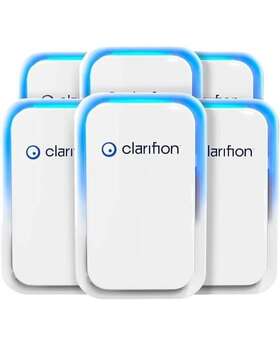 Clarifion 850008696794 - Air Ionizers For Home 6 Pack Negative Ion Filtration System Quiet