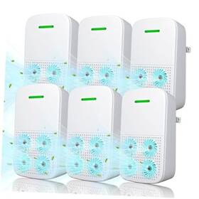 Cair-6 Clarimoon Plug In Air Ionizers 6 Pack - Negative Ion Technology Milk