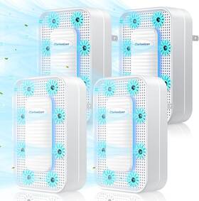 Qh-w-4 Clarionizer Air Ionizers For Home 4 Pack 2025 Upgraded Plug In Purifier Portable Neg