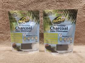Clean Control Corp. 732109470971 Lot Of 2 Odoban Air Purifying Charcoal Odor Eliminator 6-pack 10g Bags