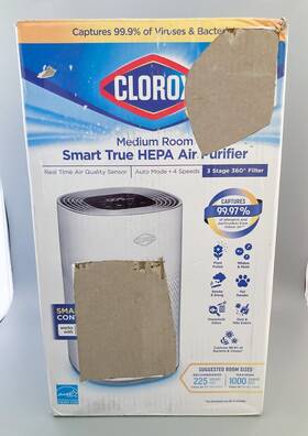 Clorox 040094110315 Smart Air Purifiers For Home Medium Rooms Works With Alexa White